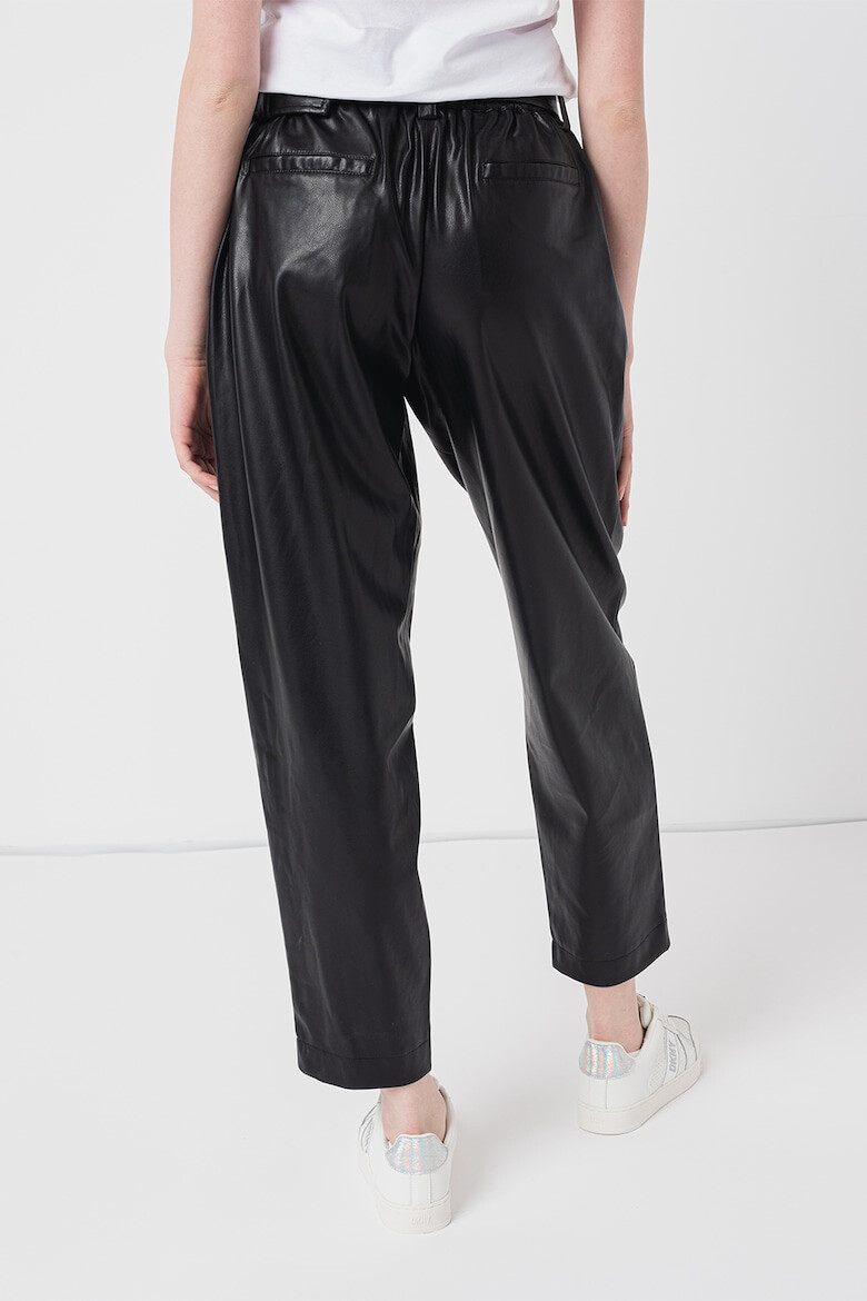 DKNY Pantaloni crop din piele ecologica - Pled.ro