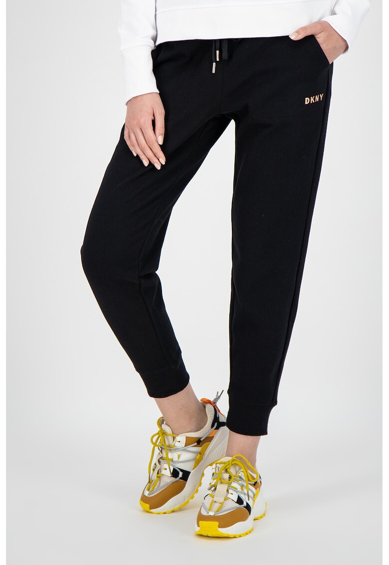 DKNY Pantaloni sport conici cu talie ajustabila - Pled.ro