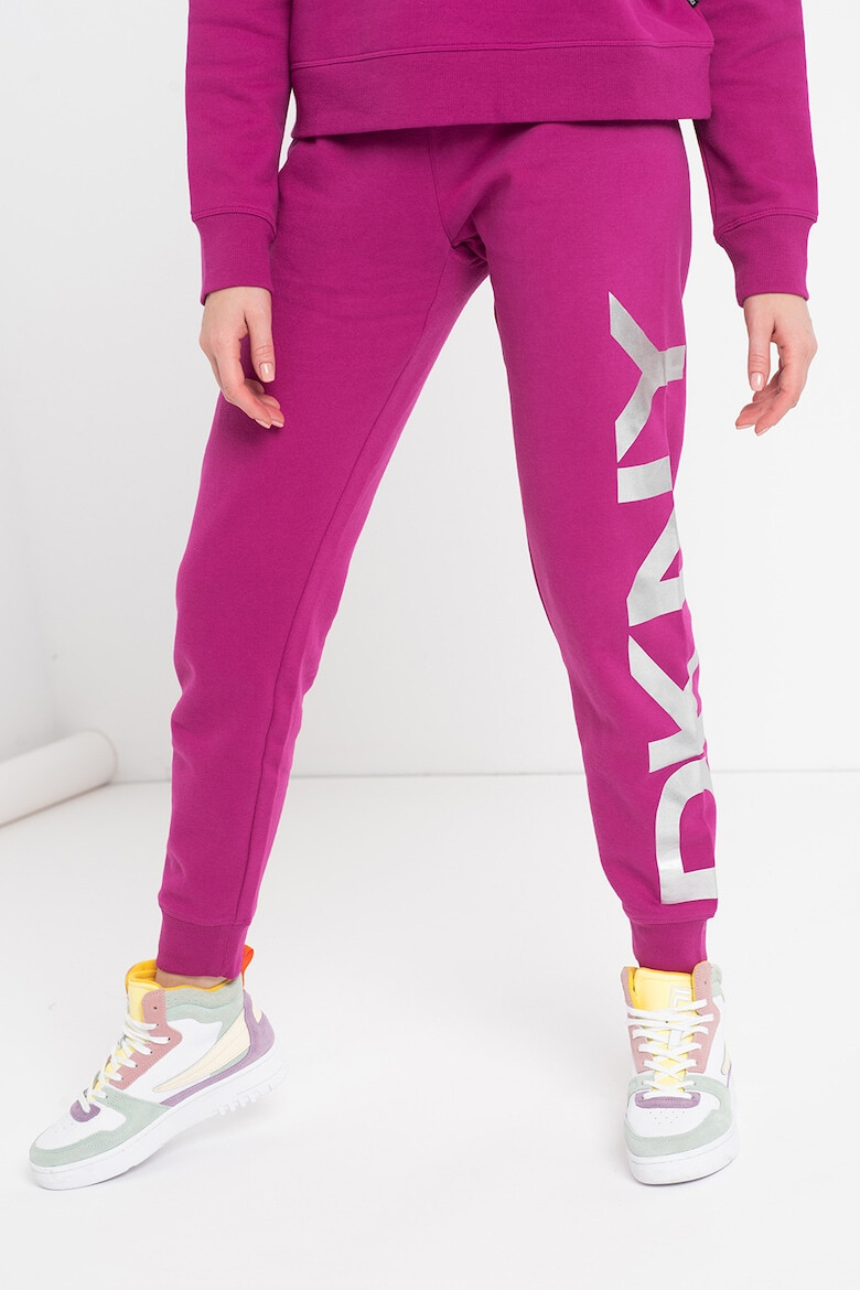 DKNY Pantaloni sport cu imprimeu logo pentru fitness - Pled.ro