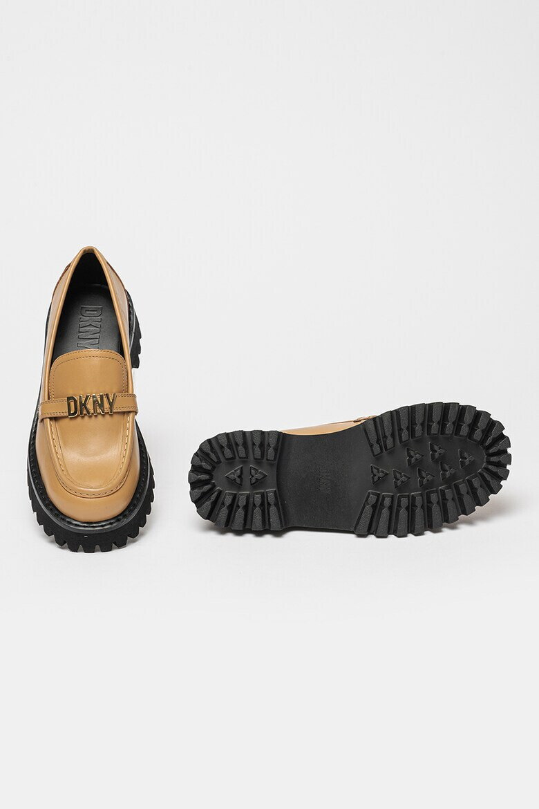 DKNY Pantofi loafer din piele cu detalii logo - Pled.ro