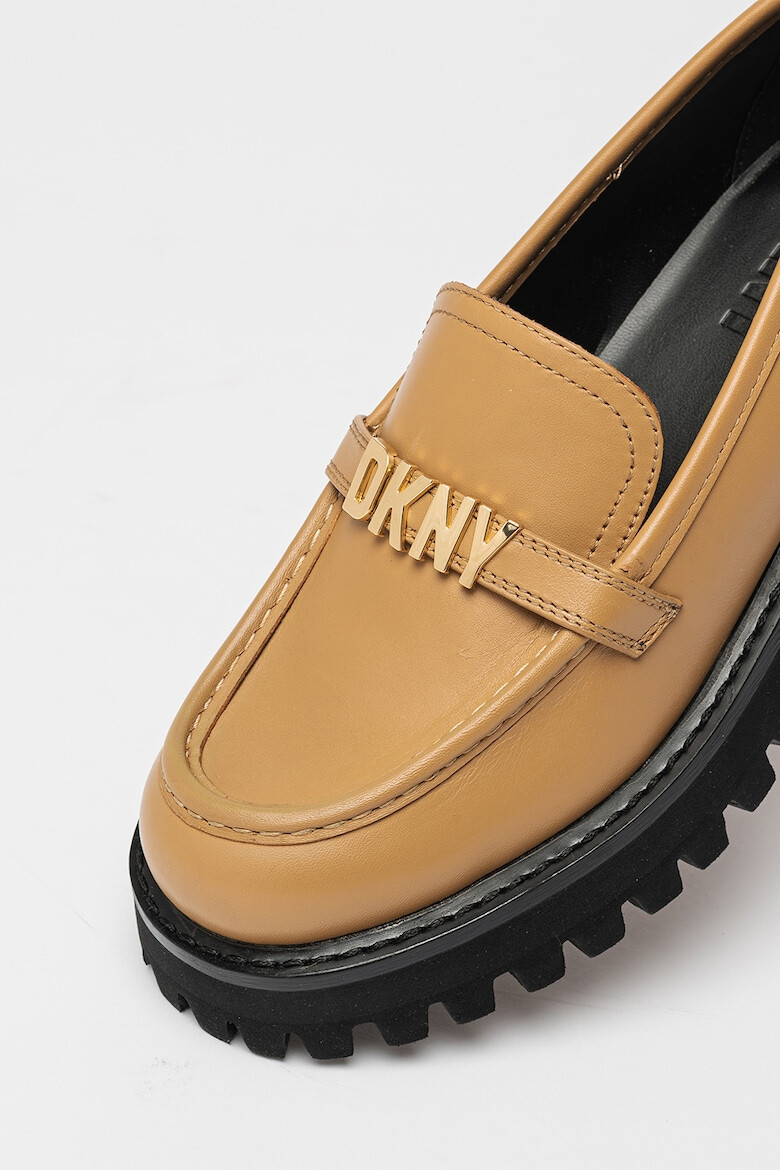 DKNY Pantofi loafer din piele cu detalii logo - Pled.ro