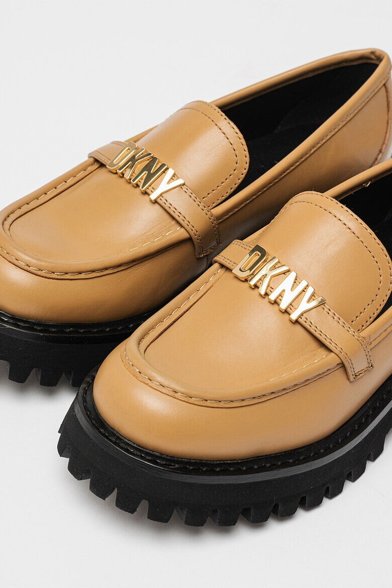 DKNY Pantofi loafer din piele cu detalii logo - Pled.ro