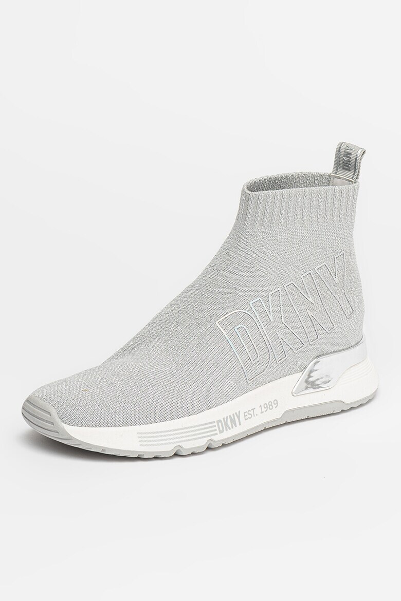 DKNY Pantofi sport cu parte superioara tricotata si logo Nona - Pled.ro