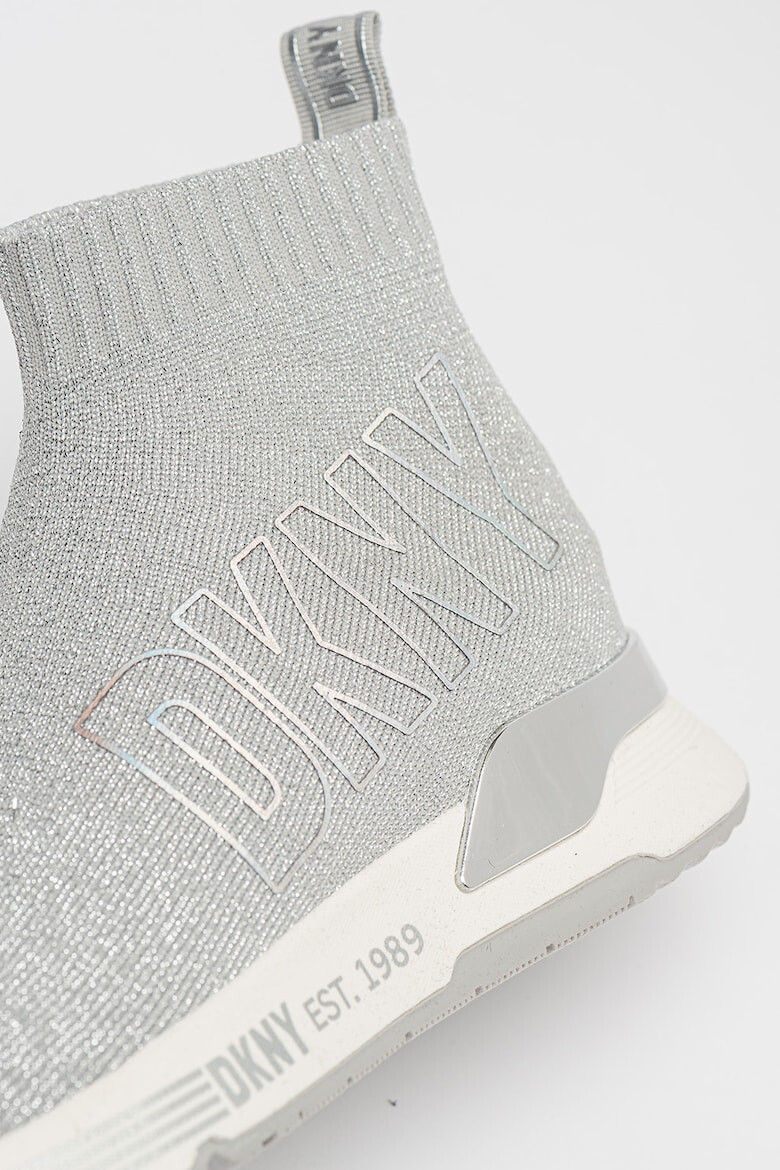 DKNY Pantofi sport cu parte superioara tricotata si logo Nona - Pled.ro