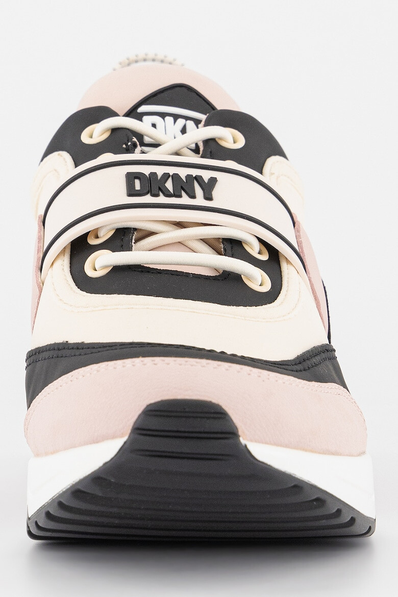 DKNY Pantofi sport cu talpa wedge si model colorblock Aislin - Pled.ro