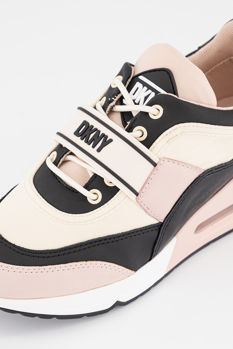 DKNY Pantofi sport cu talpa wedge si model colorblock Aislin - Pled.ro