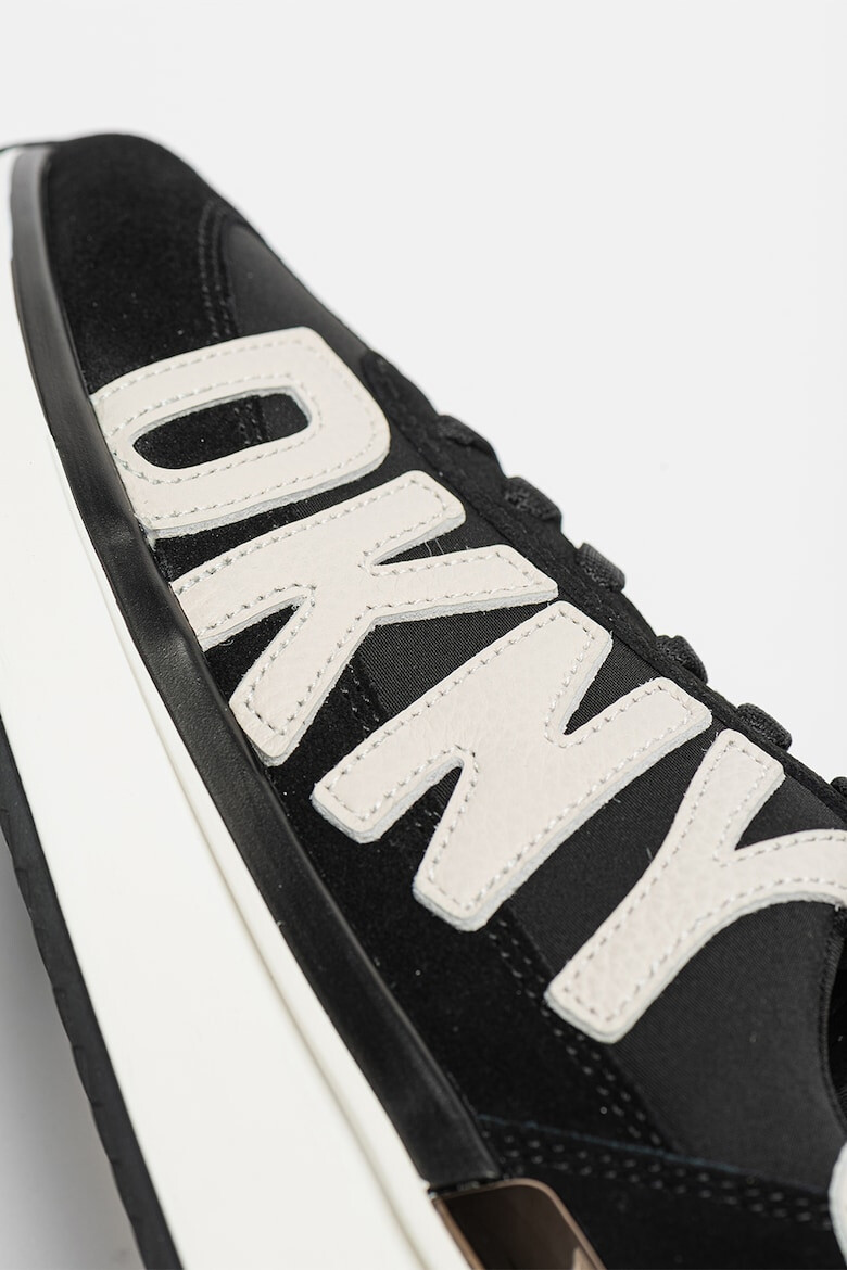 DKNY Pantofi sport low cut cu garnituri din piele intoarsa - Pled.ro