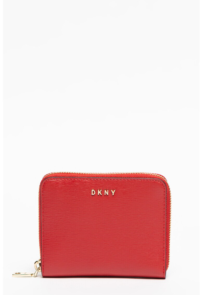 DKNY Portofel de piele texturata cu fermoar Bryant - Pled.ro