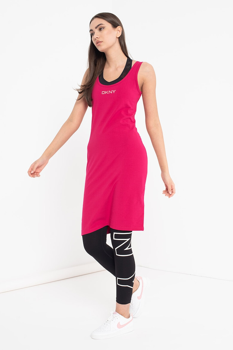 DKNY Rochie cu logo cu strasuri pentru fitness - Pled.ro