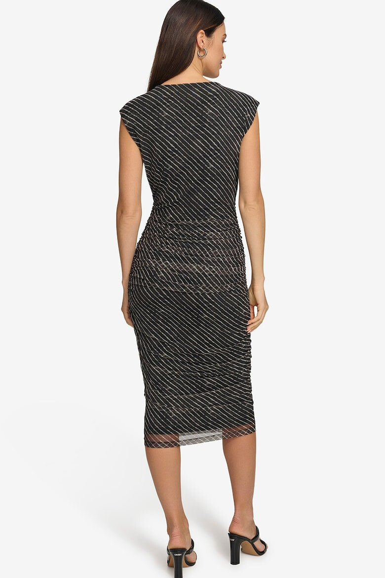 DKNY Rochie midi cambrata cu model - Pled.ro