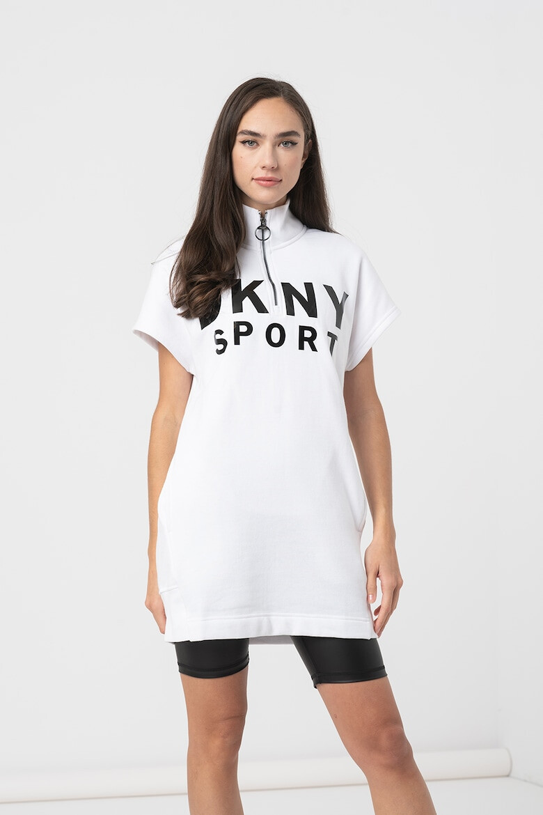 DKNY Rochie sport cu fenta cu fermoar pentru fitness - Pled.ro