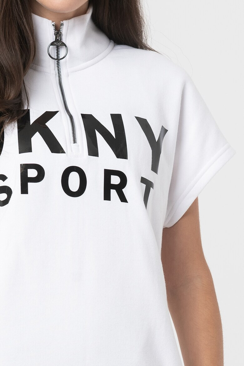 DKNY Rochie sport cu fenta cu fermoar pentru fitness - Pled.ro