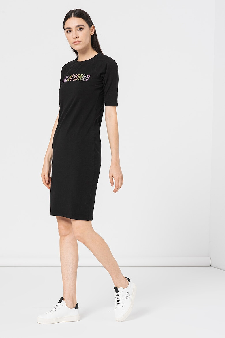 DKNY Rochie-tricou cu aplicatie logo pentru antrenament - Pled.ro