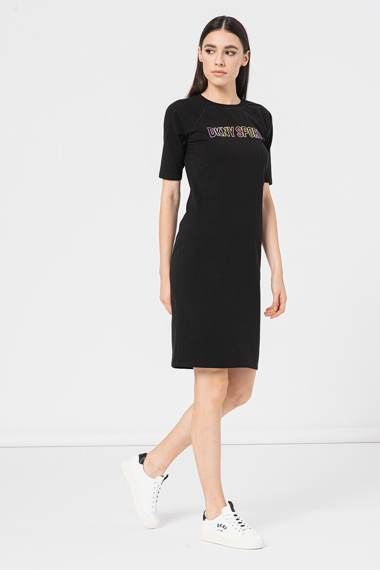 DKNY Rochie-tricou cu aplicatie logo pentru antrenament - Pled.ro