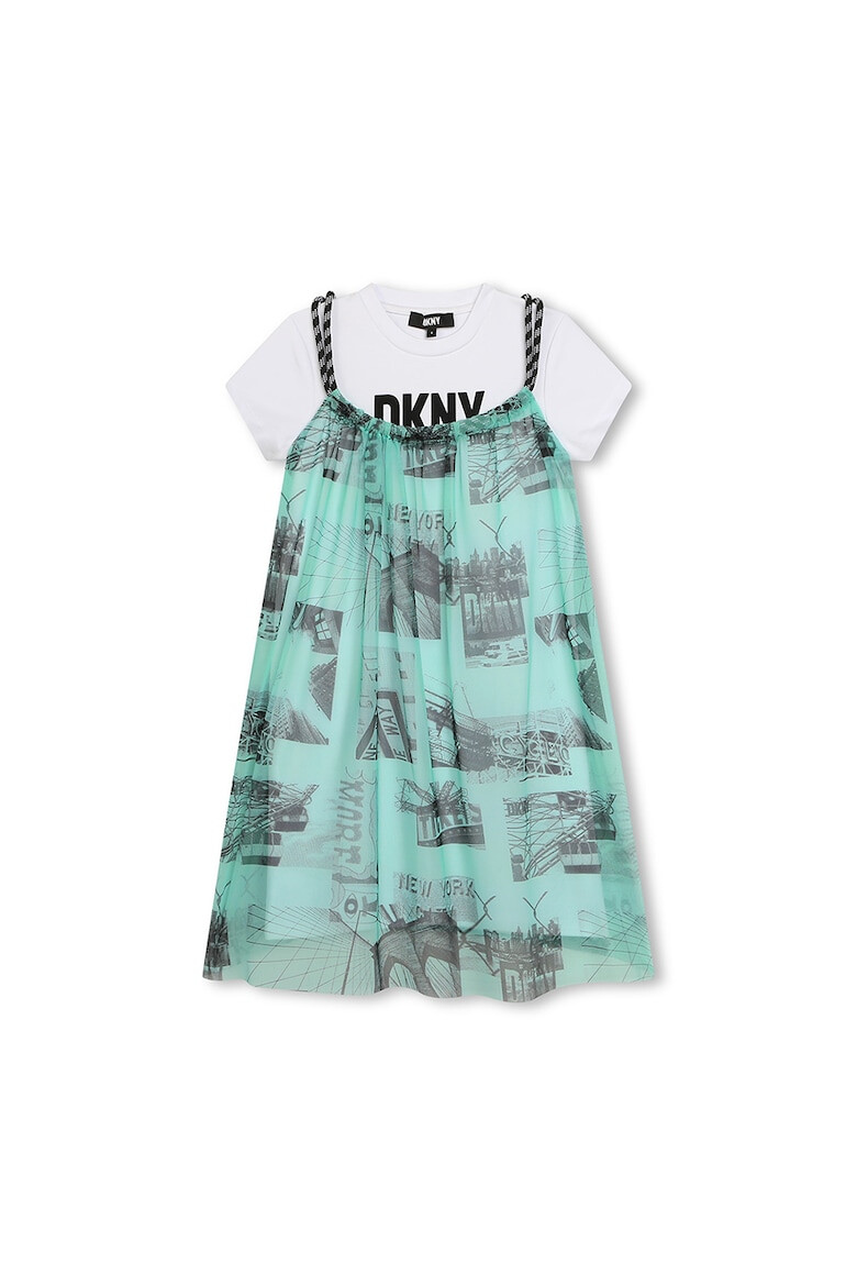 DKNY Rochie-tricou cu model stratificat - Pled.ro