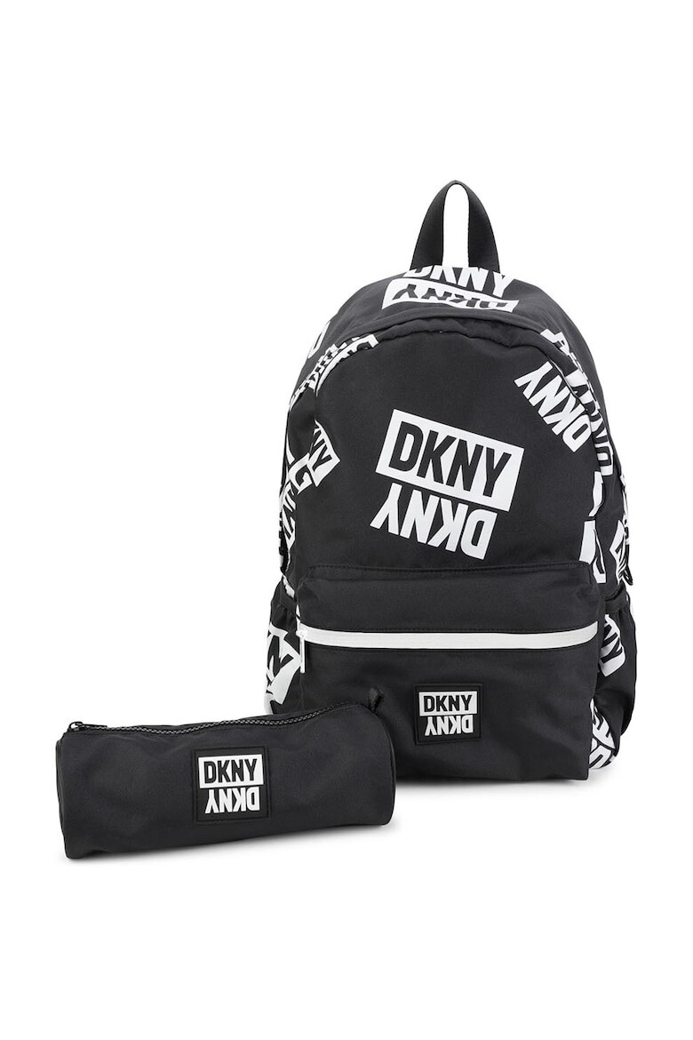 DKNY Rucsac cu imprimeu logo si penar - Pled.ro