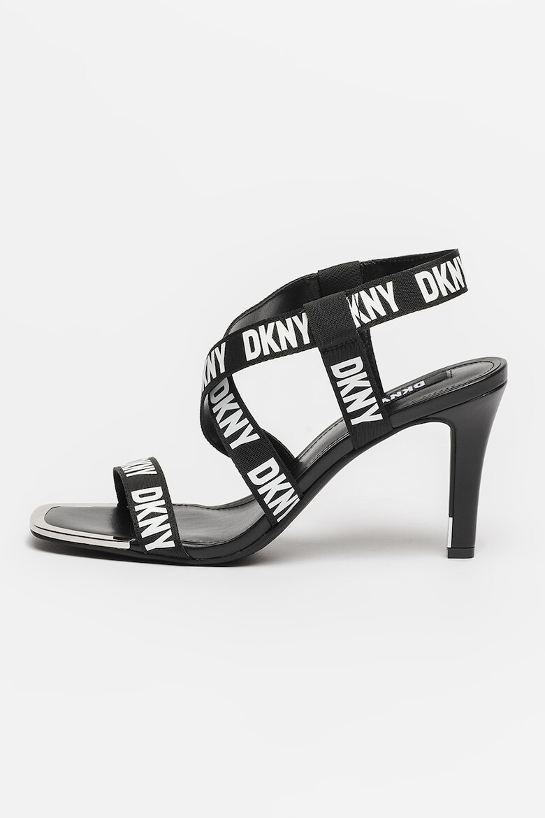 DKNY Sandale cu toc inalt din material textil Bani - Pled.ro