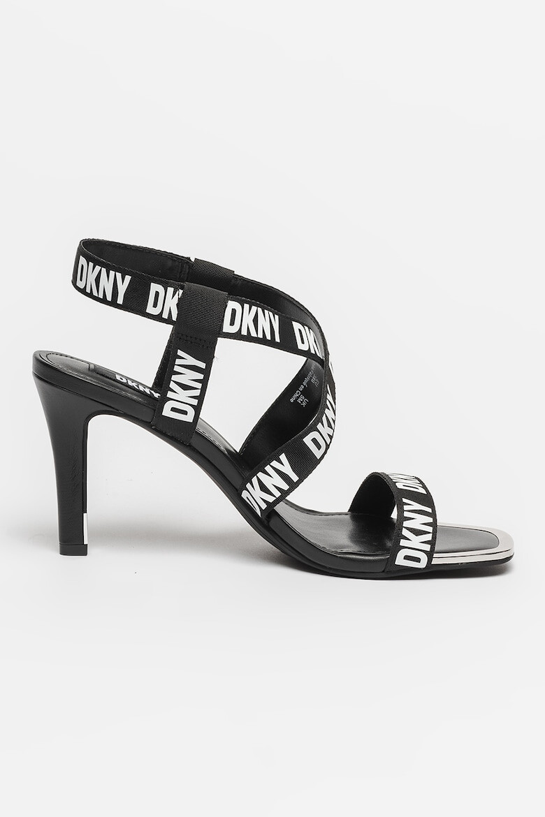 DKNY Sandale cu toc inalt din material textil Bani - Pled.ro