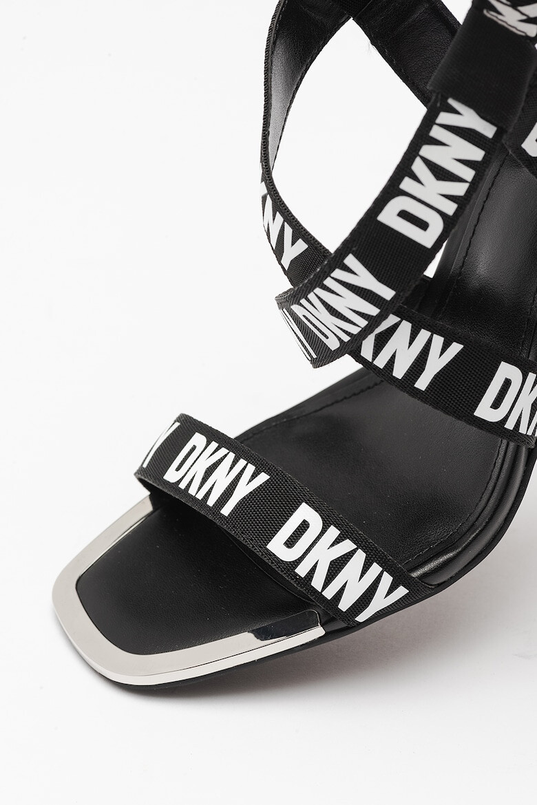 DKNY Sandale cu toc inalt din material textil Bani - Pled.ro