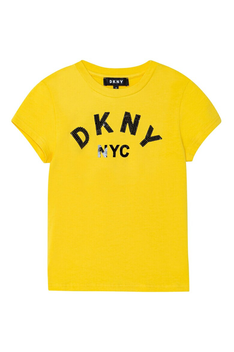 DKNY Tricou cu logo de paiete - Pled.ro