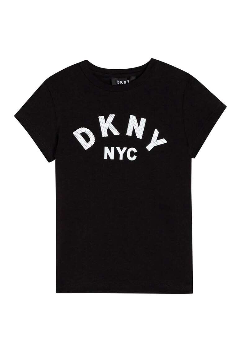 DKNY Tricou cu logo de paiete - Pled.ro