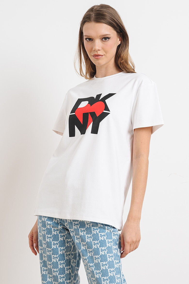 DKNY Tricou cu logo din amestec de modal - Pled.ro