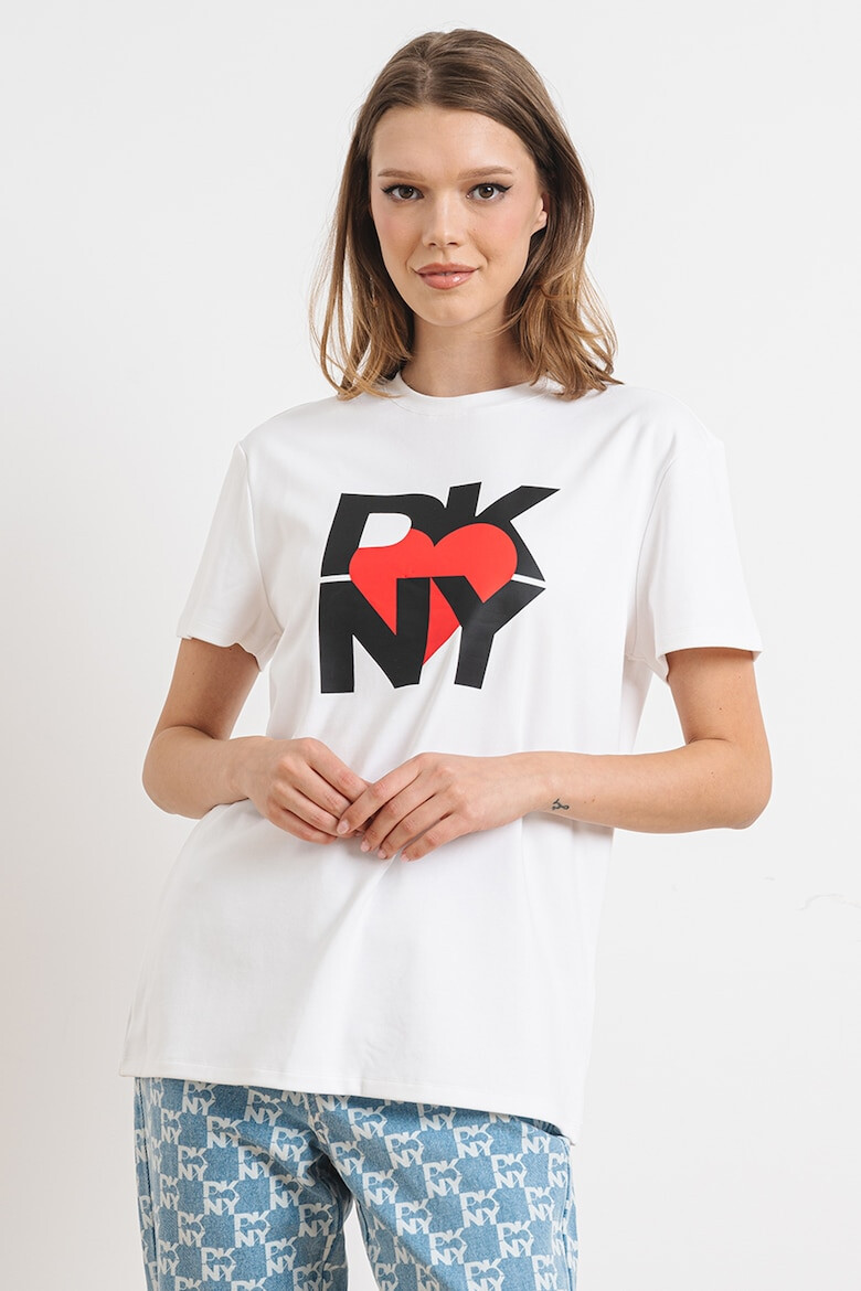 DKNY Tricou cu logo din amestec de modal - Pled.ro