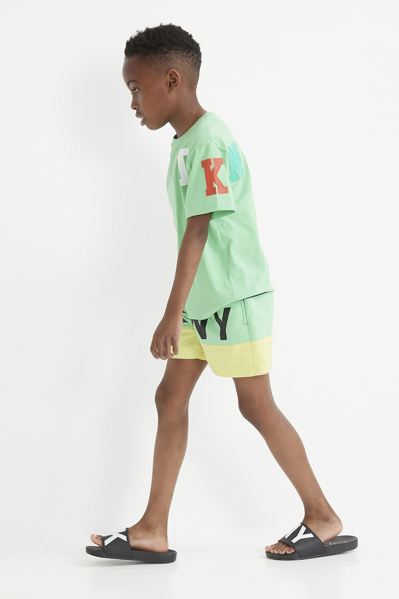 DKNY Tricou din bumbac cu imprimeu logo - Pled.ro