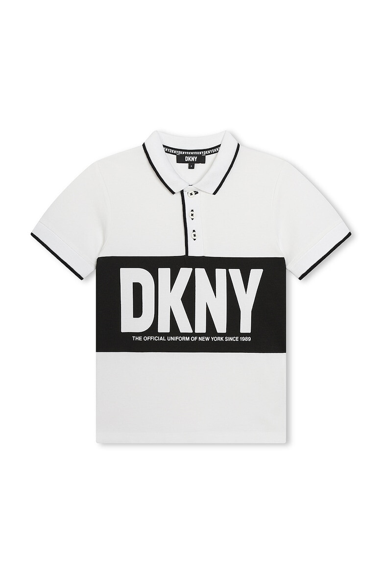 DKNY Tricou polo cu imprimeu logo - Pled.ro