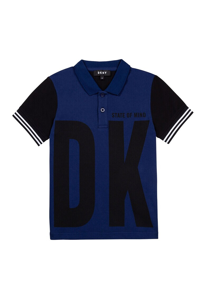 DKNY Tricou polo cu imprimeu logo supradimensionat - Pled.ro