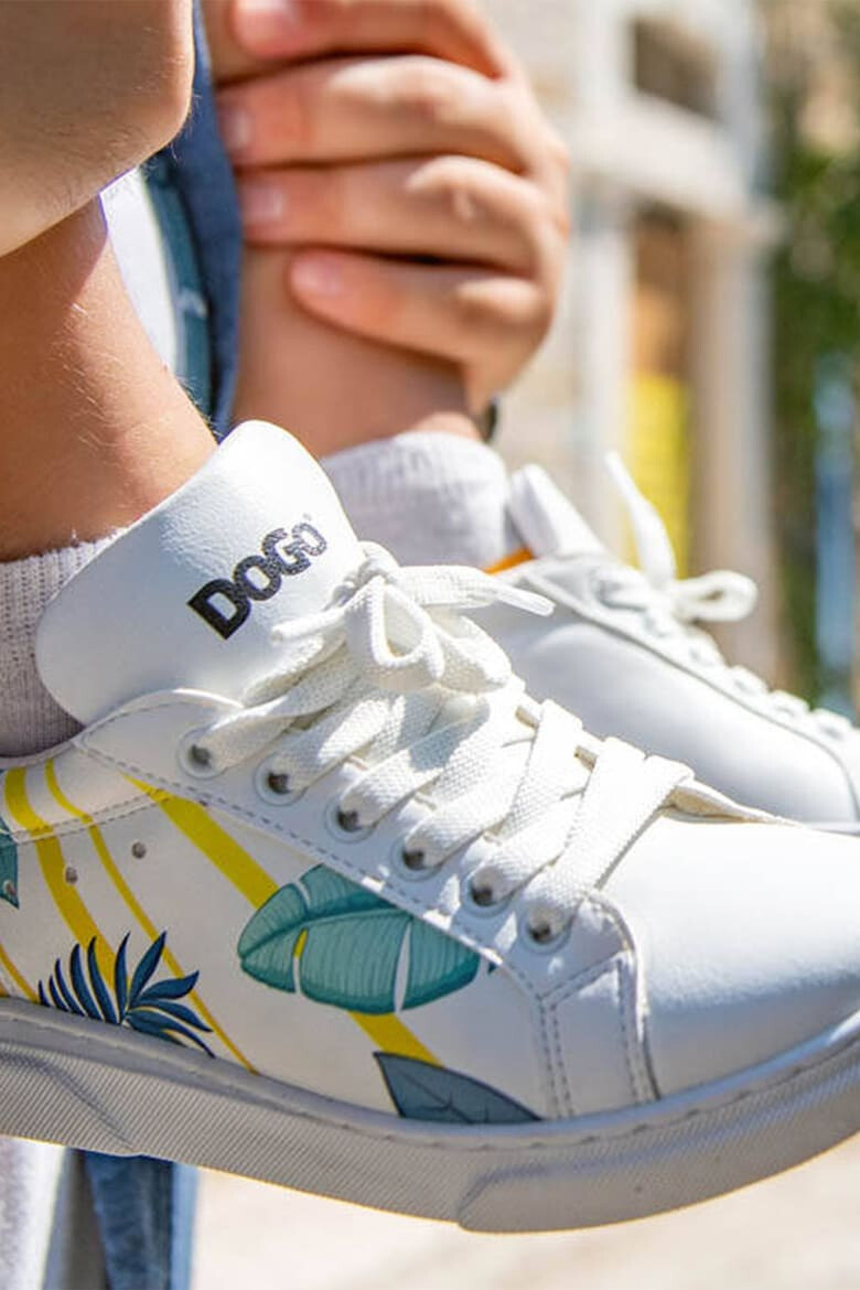 DOGO SHOES Pantofi sport din piele ecologica cu imprimeu To The Beach - Pled.ro