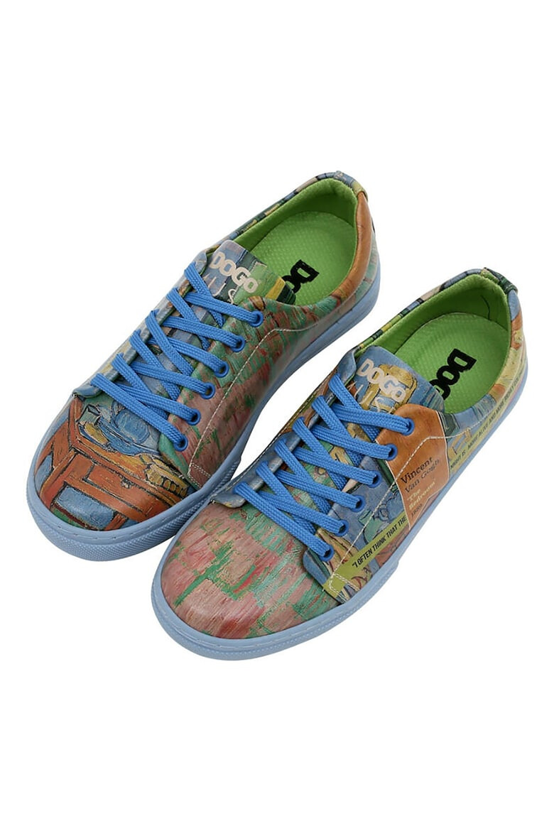 DOGO SHOES Pantofi sport din piele ecologica Vincent Van Gogh The Bedroom - Pled.ro