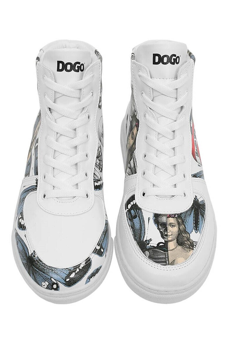 DOGO SHOES Pantofi sport mid-high din piele ecologica cu imprimeu Love Me - Pled.ro