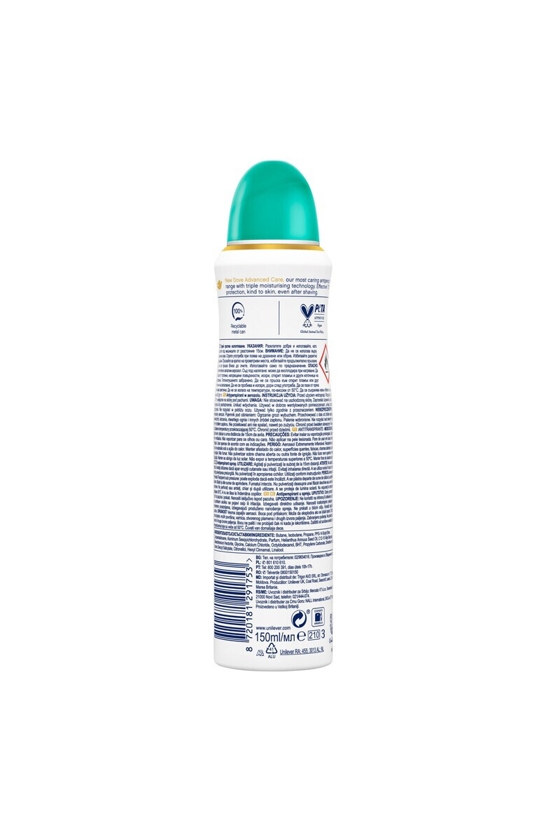 Dove Deodorant Advanced Care Spray 150 ml_ - Pled.ro