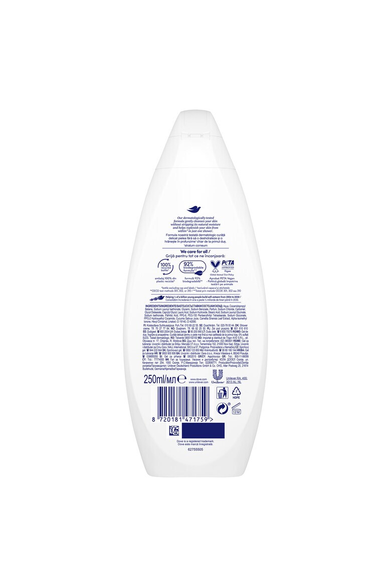 Dove Gel de dus Essential Care Fresh Care 250ml - Pled.ro