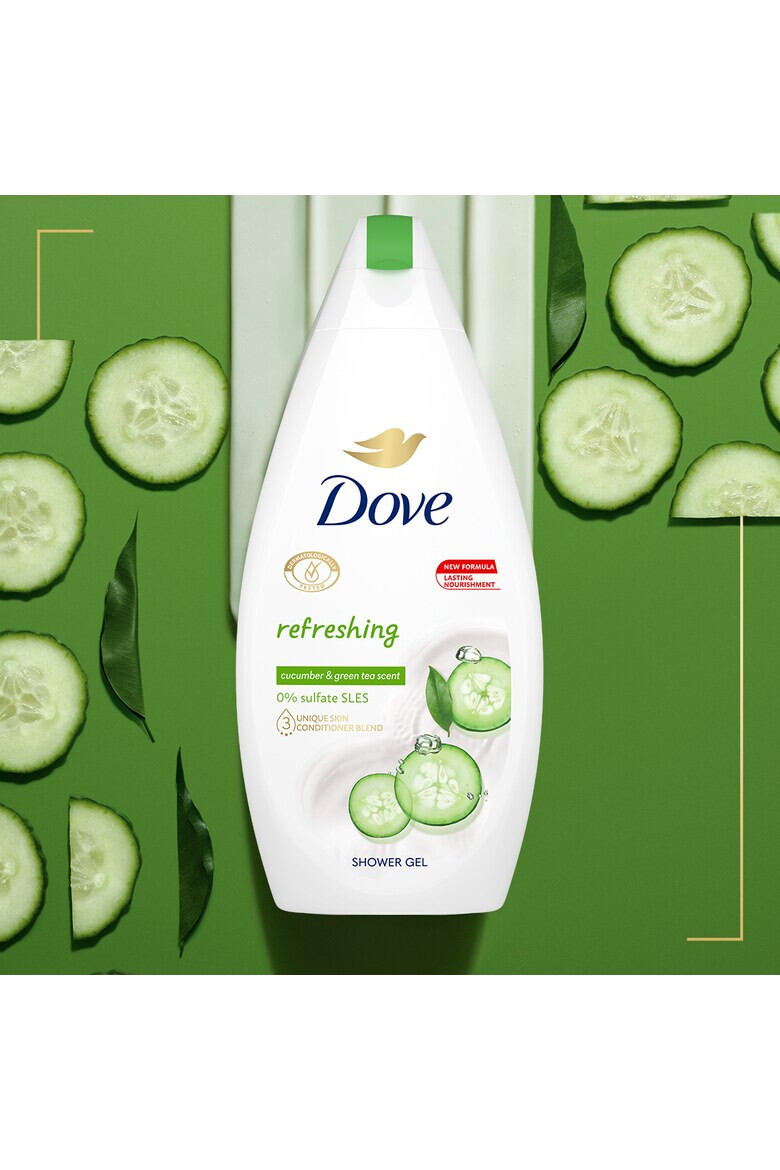 Dove Gel de Dus Go Fresh Cucumber & Green Tea Scent 250 ml - Pled.ro