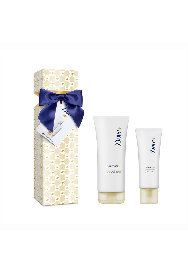 Dove Set Cadou DermaSpa Goodness: Lotiune de corp 200ml + Crema 75ml - Pled.ro