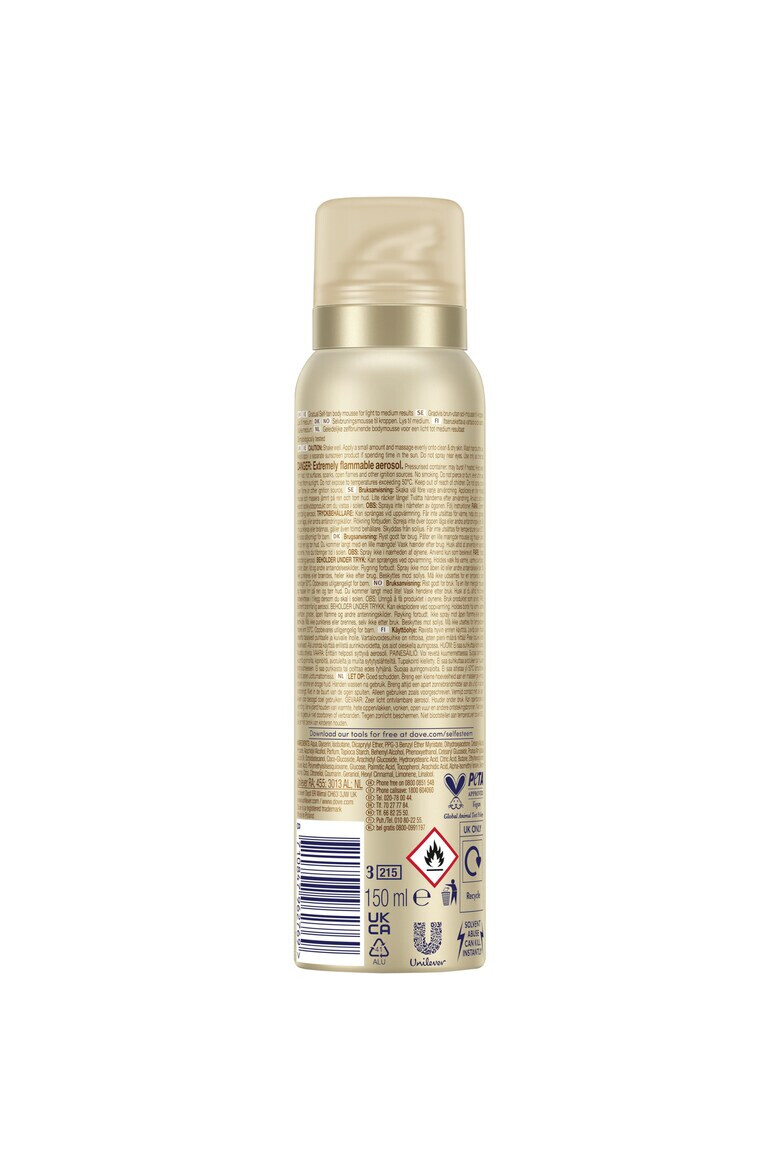 Dove Spuma Autobronzanta Light/Medium 150ml - Pled.ro