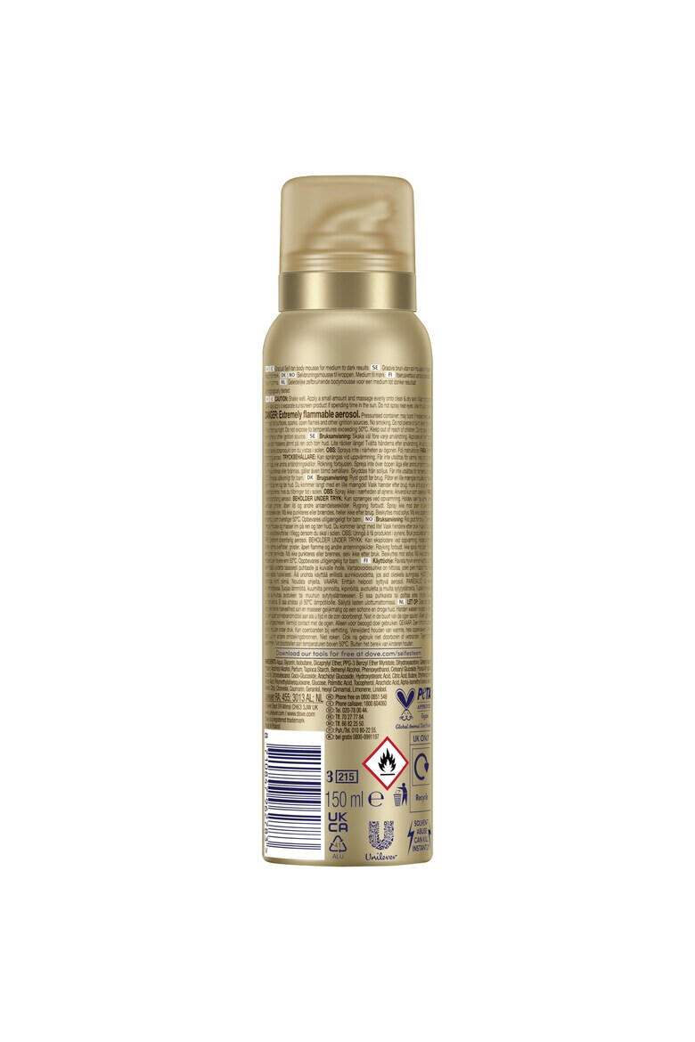 Dove Spuma autobronzanta Medium/Dark 150 ml - Pled.ro