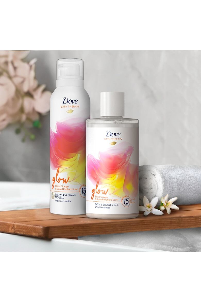 Dove Spuma de baie Glow 400 ml - Pled.ro