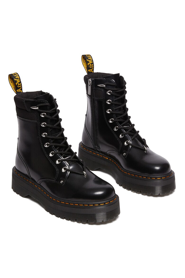 Dr. Martens Bocanci unisex din piele cu sireturi si platforma Jadon - Pled.ro