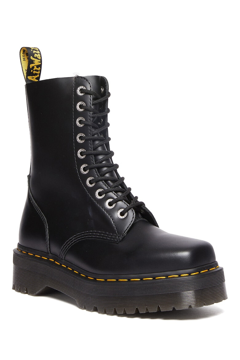 Dr. Martens Bocanci unisex din piele cu varf patrat 1460 Quad - Pled.ro