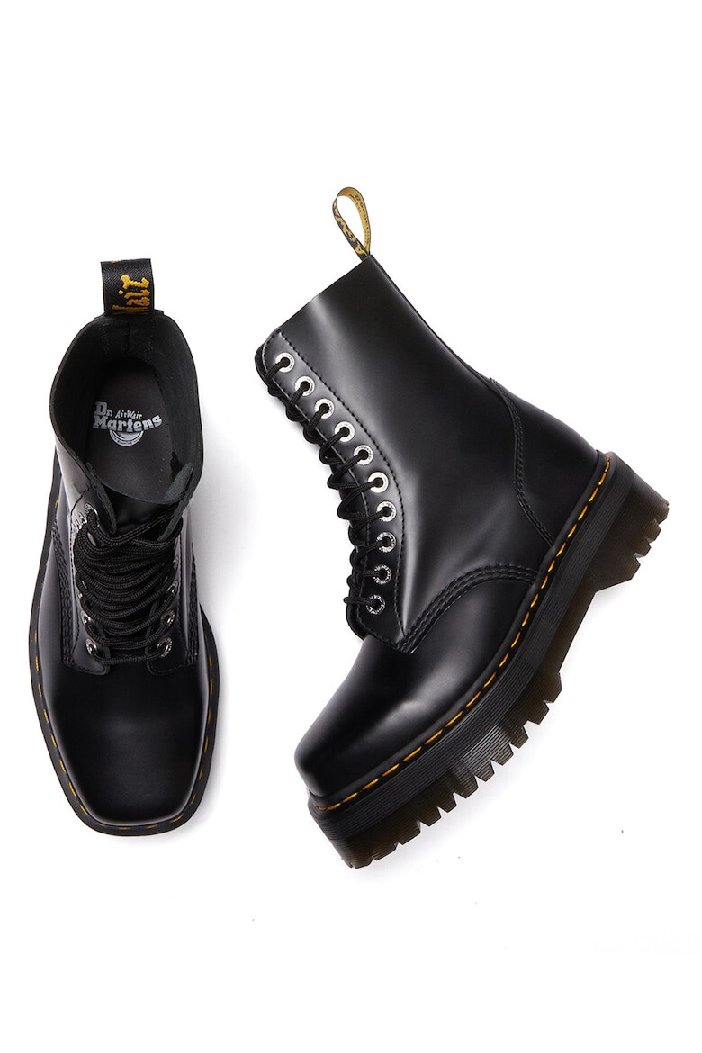 Dr. Martens Bocanci unisex din piele cu varf patrat 1460 Quad - Pled.ro