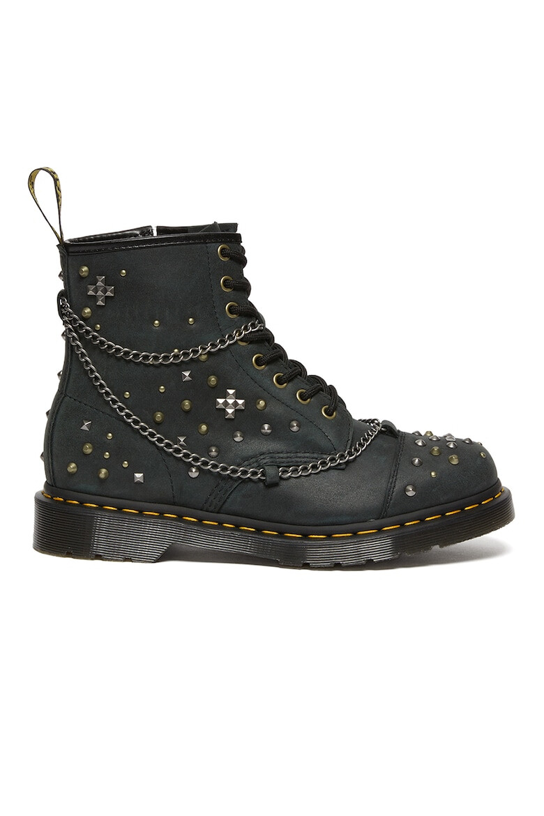 Dr. Martens Ghete de piele cu tinte si lanturi decorative - Pled.ro