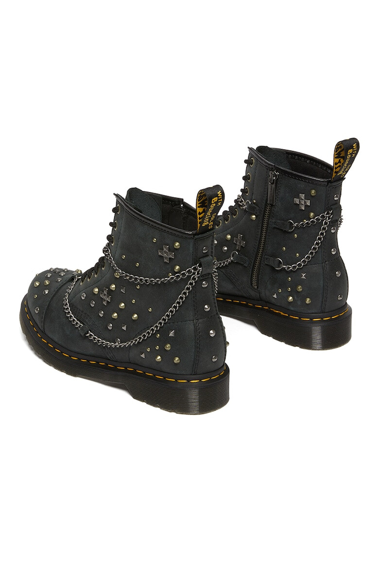 Dr. Martens Ghete de piele cu tinte si lanturi decorative - Pled.ro