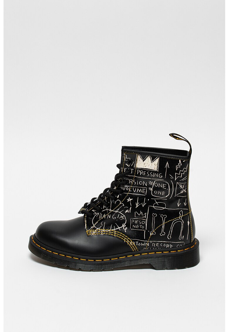 Dr. Martens Ghete unisex de piele Basquiat - Pled.ro