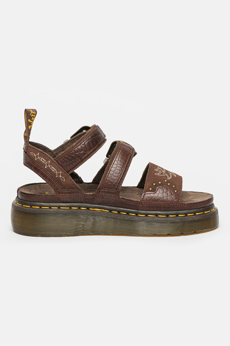 Dr. Martens Sandale de piele si piele intoarsa Gryphon Quad - Pled.ro