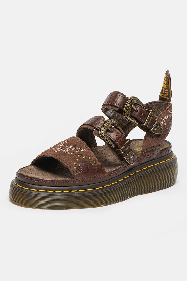 Dr. Martens Sandale de piele si piele intoarsa Gryphon Quad - Pled.ro