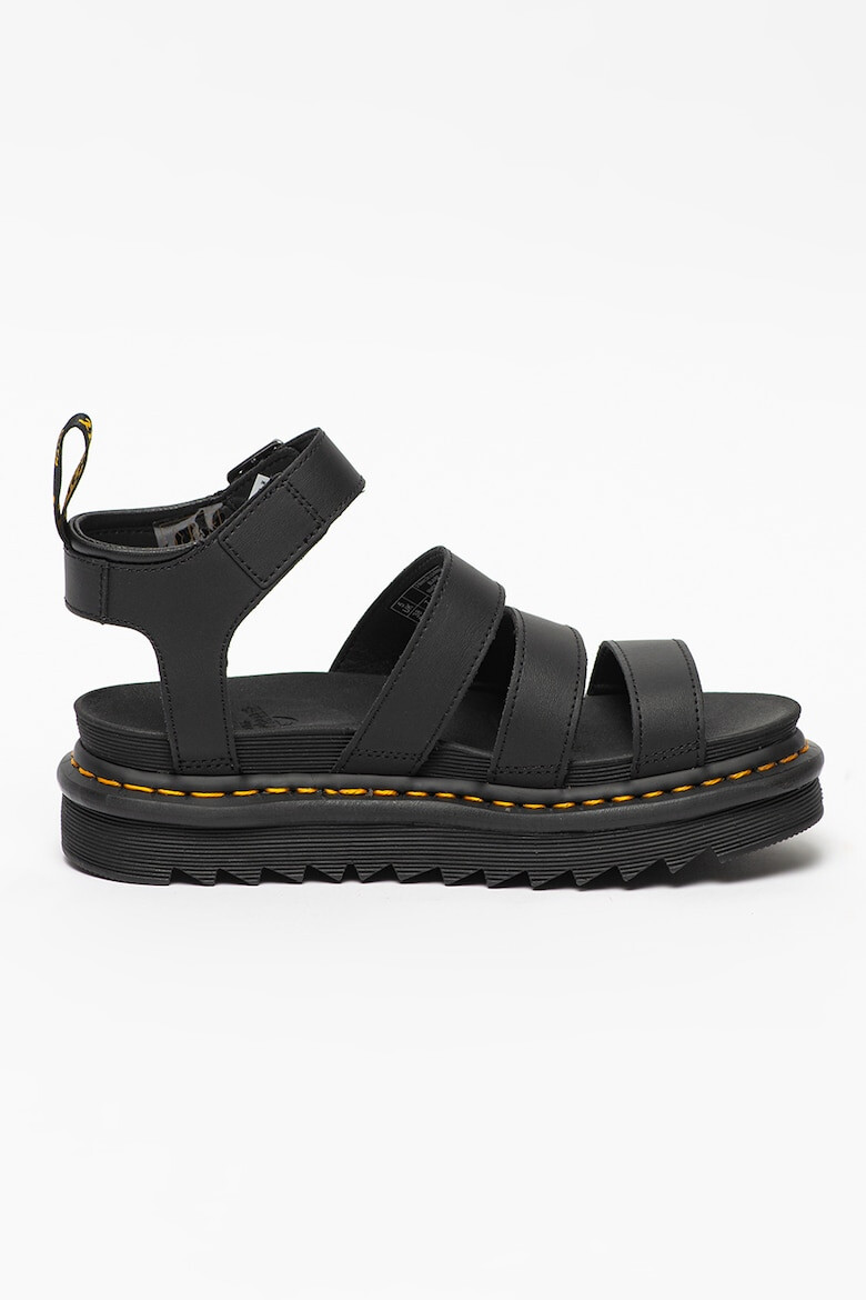 Dr. Martens Sandale flatform din piele cu cusaturi contrastante Blaire - Pled.ro