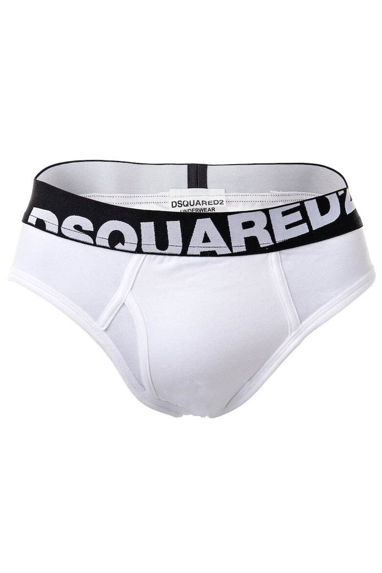 Dsquared2 Set de chiloti uni din amestec de bumbac - 2 perechi - Pled.ro